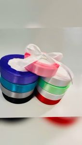 Satin Ribbon Roll For Gift Wrapping Hair Bows & Wedding Decoration DIY Craft