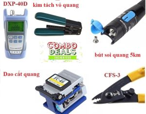 Dao cắt sợi quang FC-6S Máy đo công xuất quang DPX-40D Bút soi quang 10km kìm tách kìm tuốt quang CFS-3
