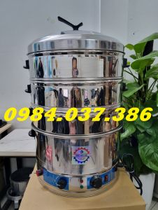 Nồi hấp khoai sắn bằng điện size 47cm 3 tầng hấp