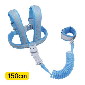 Hamshmoc Anti-Lost Baby Walking Harness Reflective with Traction Rope Anti-Lost Children Safety Harness Adjustable Wrist Link Multifunctional Kids Safety Travel Essential