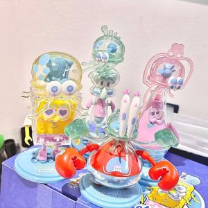 BEIBEI ซีรีส์แมงกะพรุน ฟิกเกอร์อนิเมะสควิดเวิร์ด ซปองบับ สแควร์แพนท์ คุณคราบส์ ของเล่นโมเดลแพทริค สตาร์ ของตกแต่งรถยนต์ แกรี่ หอยทาก ตกแต่งเค้กลายการ์ตูน ของตกแต่งบ้าน