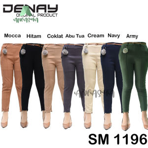 SM 1196 / Celana panjang  basic pants mode semi soft jeans -Fashion wanita - Fashion muslim By Toko Anfasha