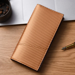 Innersoi Dompet Uang Pria Wanita Model Panjang Lipat Tebal Karbon Fiber 405-5 Muat Banyak Cash Kartu