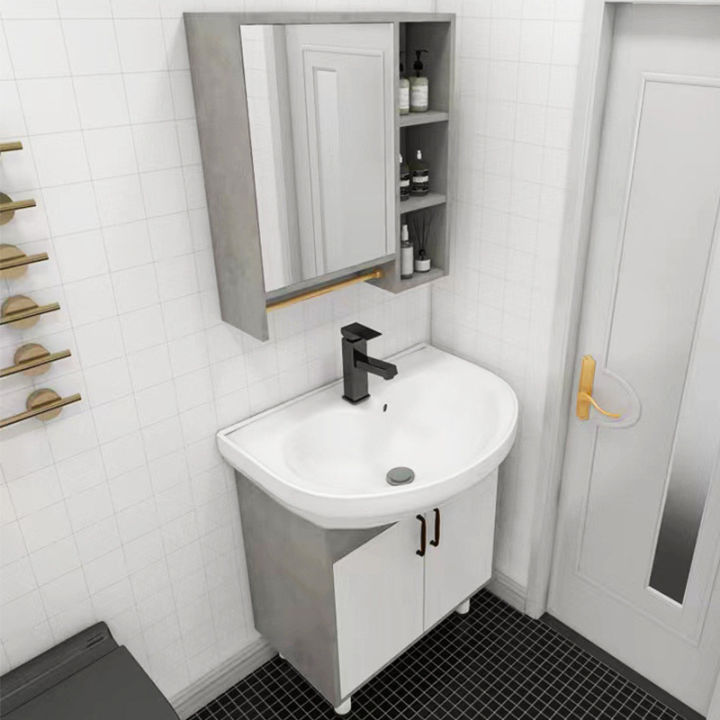 Vanity Cabinet Bathroom Cabinet Set HDB Solid Wood Washbasin Bathroom ...