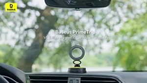 PrimeTrip VC2 Flex Magnetic Car Mount Suction Cup Version 20N Powerful Magnets&Flexible Adjustment