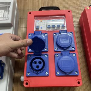 Ổ cắm chống giật công nghiệp chống nước tiêu chuẩn ip54 di động dùng cho công trường loại 1P+N