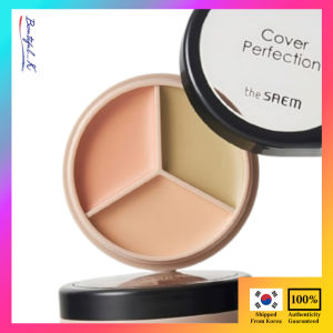 the SAEM Popular Cover Perfection Triple Pot Concealer 01 Correct Beige BeautifulK