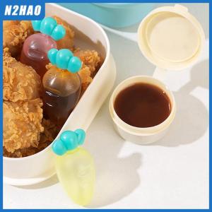 N2HAO 1 3 4Pcs Mini Seasoning Sauce Bottle Portable Ketchup Bottle Salad Dressing Container For Bento Lunch Box Kitchen Accessories