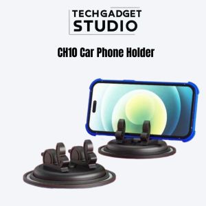 CH10 Car Phone Holder | 360° Dashboard Stand | Universal Gear Design