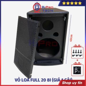 Vỏ Loa Full Bass 20/25/30 Sơn Sần Cao Cấp Chống Nước Vỏ Loa Gỗ  MDF Lưới Thép Dày Tặng Tem - H2Pro Tech