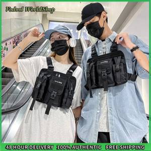 Vodool Multi-Pocket Utility Chest Pack For Outdoor Sports Streetwear