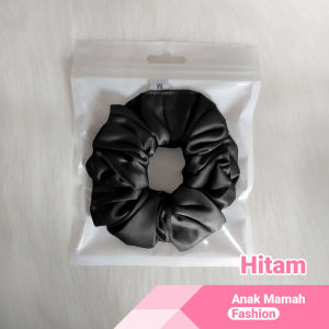 SCRUNCHIE HIJAB IKAT RAMBUT KOREA SATIN VELVET - Ukuran M