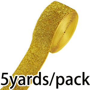 (5 Yards/pack) 40mm Powder Coated Velvet Ribbon Clothing Sewing Accessories Gift Packaging Holiday Party Decoration Ribbon DIY