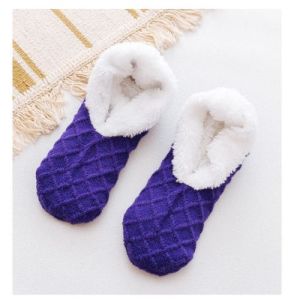 Winter Plush Home Slippers Floor Socks Velvet Indoor Short Non-slip Super Thicken Soft Boat Warm Socks House Slippers