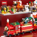 LWCK 7008 Christmas Train 4-in-1 set Festive Merry Street View Building Block 圣诞节庆积木套装 Permainan eBuild. 