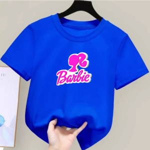 Kaos Anak Cewek Baju Atasan Anak Cewek Lengan Pendek Barbie
