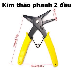 Kìm Tháo Phanh Kìm gắp Phe 2 Đầu Dụng Cụ Tháo Lắp Phe Trong Phe Ngoài.