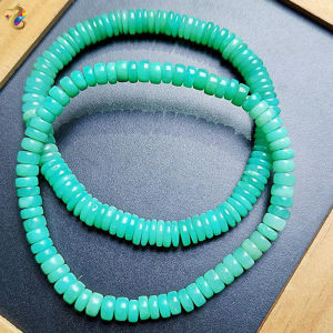 Collection Grade Australia Chrysoprase Abacus Rondelle Bracelet