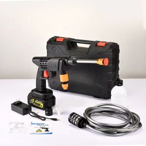 Máy rửa xe cầm tay cao áp công suất lớn chạy pin sạc không dây cho gia đình chuyên rửa xe tưới cây dây dài 5m tiện lợi