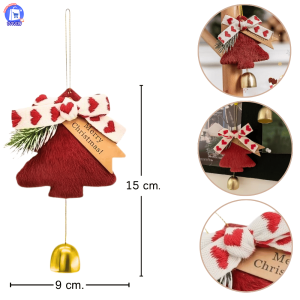 กระดิ่งคริสมาส กระดิ่งห้อยประตูรูปต้นสน Christmas bell ใช้แขวนประตู ประดับต้นคริสมาส ตกแต่งบ้าน พร้อมส่งจากไทย!!