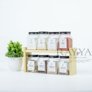 Tempat toples bumbu/ rak bumbu dapur serbaguna
