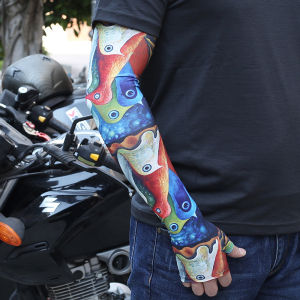 Sunscreen Tattoo mittens Long Gloves Armguards cycling basketball football Sports is the coolest Sleeves Mens Womens