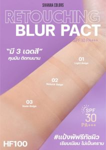 Phấn phủ Sivanna Colors Retouching Foundation Powder Blur Pact SPF30 PA+++ HF100