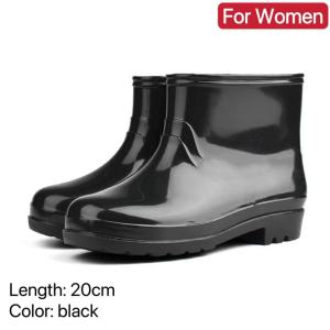 MOMO Women Waterproof Flood Boots Anti Slip Rain Boots Bota Pang Babae High Cut Mid Cut Low Cut PVC Rainy Season Shoes Philippines