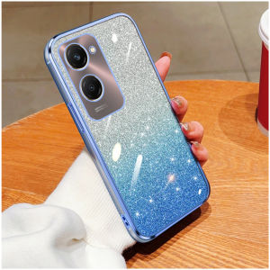 Soft Case Vivo Y03t Luxury Gliter TPU Premium Silicon Plating Clear