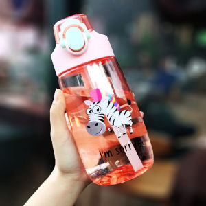 Botol Minum Anak Sedotan Anti Tumpah Tali Jinjing 480ml Model Lucu Dan Unik TY 0877