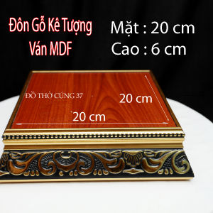 Đế Gỗ Đôn Gỗ Vuông Kê Tượng