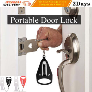 【Anti - theft】Portable Hotel Door Lock Locks Self-Defense Door Stop Travel Travel Accommodation Door Stopper Door Lock Portable Door Lock