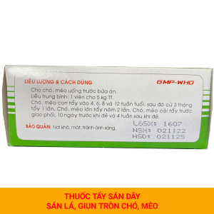 Sanpet Oral Treatment Tablets for Dogs and Cats - Flea & Tick Removal Roundworm Treatment Green Pack