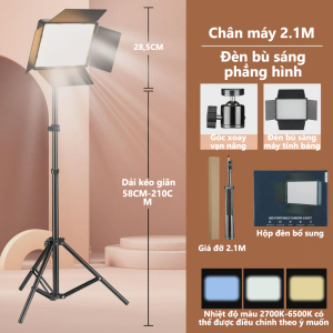 Đèn LED 11 Inch Mini - USB Sạc Nhanh - 3 Màu Sáng Tự Động Điều Chỉnh - Thích hợp để chụp chụp ảnh