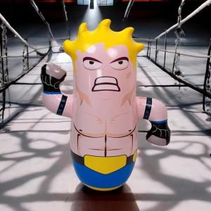 ของเล่นเฉพาะสำหรับการออกกำลังกายของเด็ก ตุ๊กตาต่อยมวย ของเล่นเด็ก ตุ๊กตาล้มลุก ล้มลุกเป่าลม 86cm เล่นสนุก ขนาดใหญ่ (ตุ๊กตาล้มลุก) QJZ