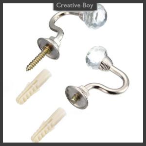 [Creative] 2X móc treo rèm pha lê móc treo tường buộc lưng móc treo rèm sau lưng