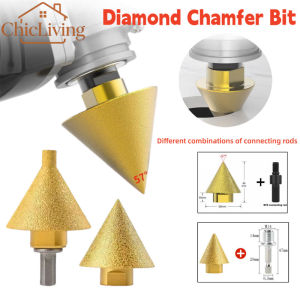 Vixplorn Diamond Chamfer Drill Bit M10 Thread Tile Hole Opener 38 50 Size Tahan Lama Grinding Countersink For Ceramic Glass