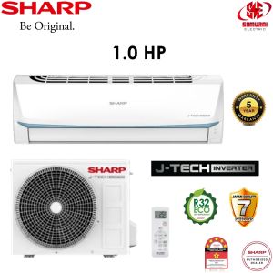Sharp J-Tech Inverter Air Cond 1.0 HP AHX10BED/ 1.5 HP AHX13BED/ 2.0 HP AHX18BED/ 2.5 HP AHX24BED With Super Jet Mode