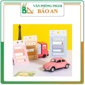 Giấy Note Ghi Chú Đánh Dấu Nhiều Màu Hình Dễ Thương Deli - Nhỏ Nhắn Tiện Lợi Dính Chắc Chắn --
