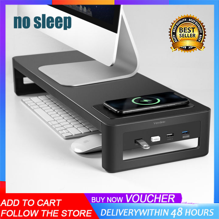 Monitor Stand Riser with USB3.0 Hub Support Data Transfer and Charging ...