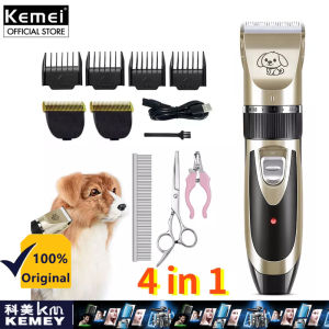 KEMEI Pet Cat Clippers Grooming Kit Low-noise Rechargeable Usb Dog Shaver Cutting Machine