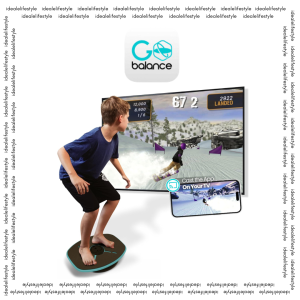 GoBalance Sports Board - App-Enabled Balance Board. Smart Bluetooth Sensor 12 FREE Interactive Games - Fun Balance Training and Home Gym Workout! Boost Coordination & Strength for Teens and Adults