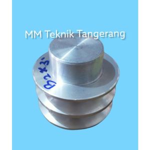 Pully B2 x 3 inch Padat Alumunium Pulli Puli Poli Polli Pulley B2 3" B2x3" Allumunium All Puly Alluminium B 2x3" 2x3