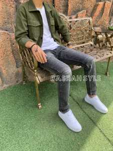 Celana Jeans Pria Ukuran 28-35 Jumbo Model Bikers Ripped Sobek Simfit Distro Kekinian Terbaru