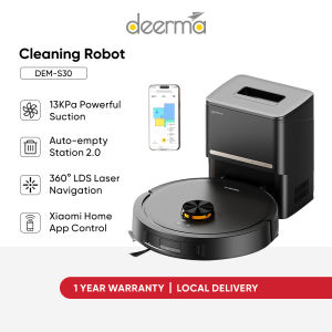 Deerma S30 Robot Vacuum Cleaner Smart Vacuum and Mop Auto-Empty Base Compatible with Xiaomi Home App