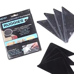Rug Grippers Carpet Tape Anti Skid Washable Reusable Floor Corner Home