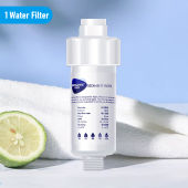 Water Filter Washing Machine Tap Water Purifier Universal Sediment Filter PP Cotton Faucet Filter Front for Kitchen Bathroom Shower Head Toilet Pre-Filtration Remove Chlorine Heavy Metals