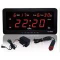 CX-2158 นาฬิกาดิจิตอลLED นาฬิกาตั้งโต๊ะและแขวนพนัง นาฬิกาดิจิตอลตั้งปลุกได้ เสียบชาทบนรถและไฟบ้าน💢พร้อมหัวชาท2แบบ พร้อมส่ง💢. 