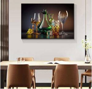 HIMALAYA35*50cm Bedroom Dining Room Living Room Office Hotel ABSTRSACT WINE GLASS Paintings DESIGN