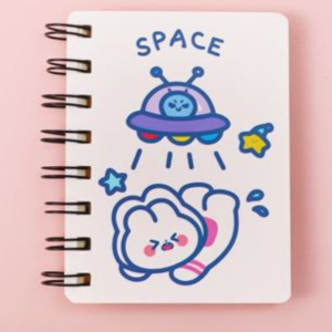 A7- 80 Pages Mini Notebook Easy Carry Student Stationery Supplies Hard Cover Buku Nota Kecil